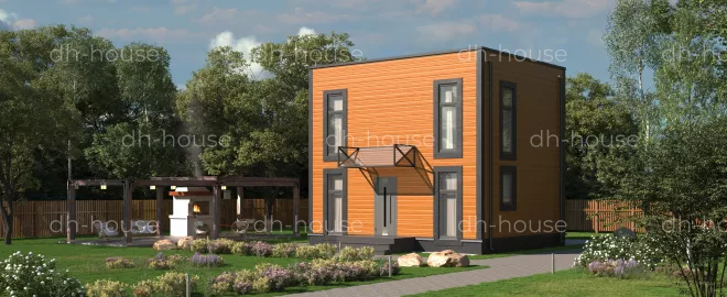 Модульный дом LIGHT 88 в Алмате для круглогодичного проживания